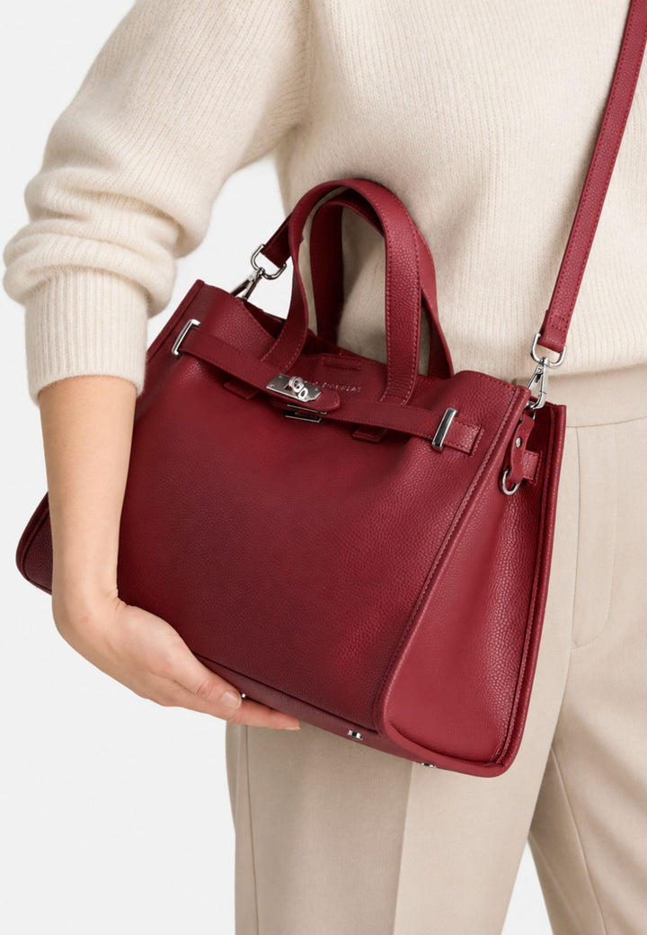 Bolso Tote M Land Mac Douglas Rojo