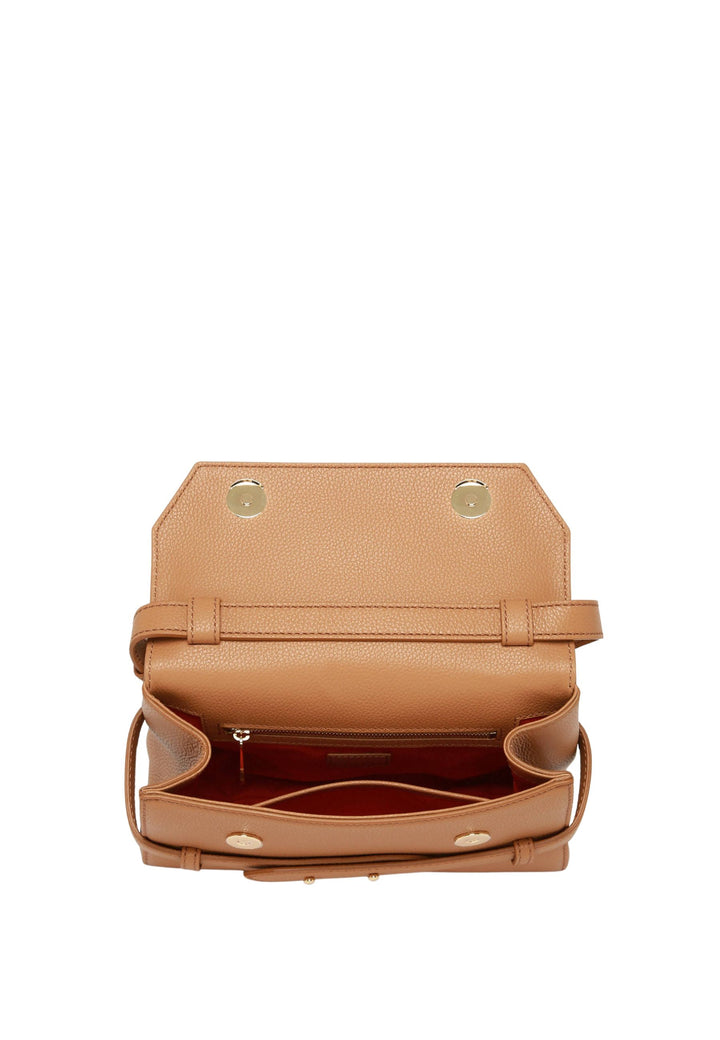 Lancel Faubourg Sac Porté Main Cuir Camel