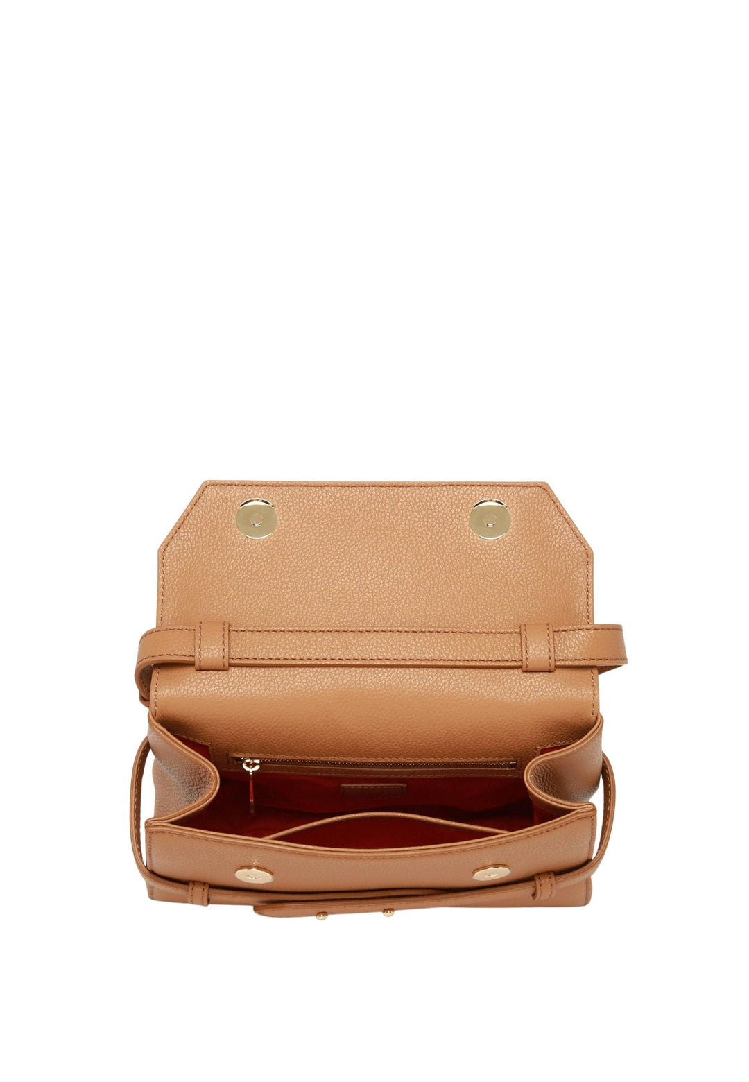 Lancel Faubourg Sac Porté Main Cuir Camel