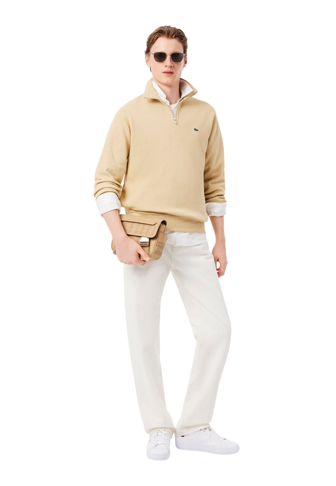Lacoste The Blend Mono Viennois Otter schoudertas