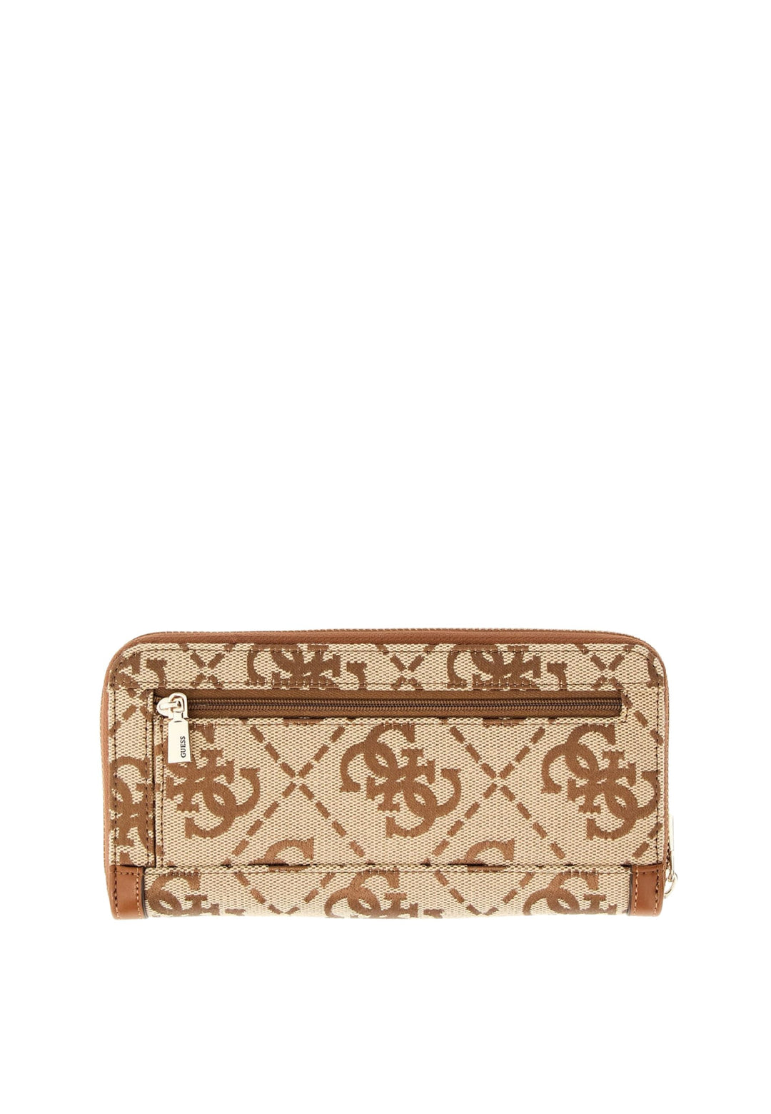 Guess Cestovní peněženka Audrey Grand Monogramme Latte Logo