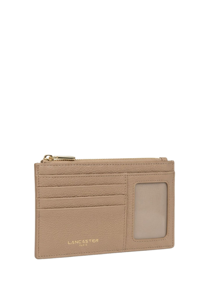 Lancaster Porte-cartes Zippé Dune 129-32 Beige Foncé