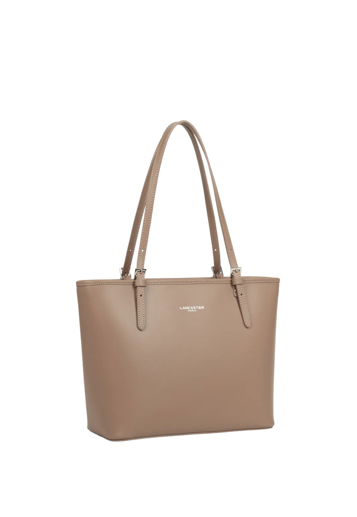 Lancaster Sac cabas épaule Zippée M Smooth 437-07 Praline