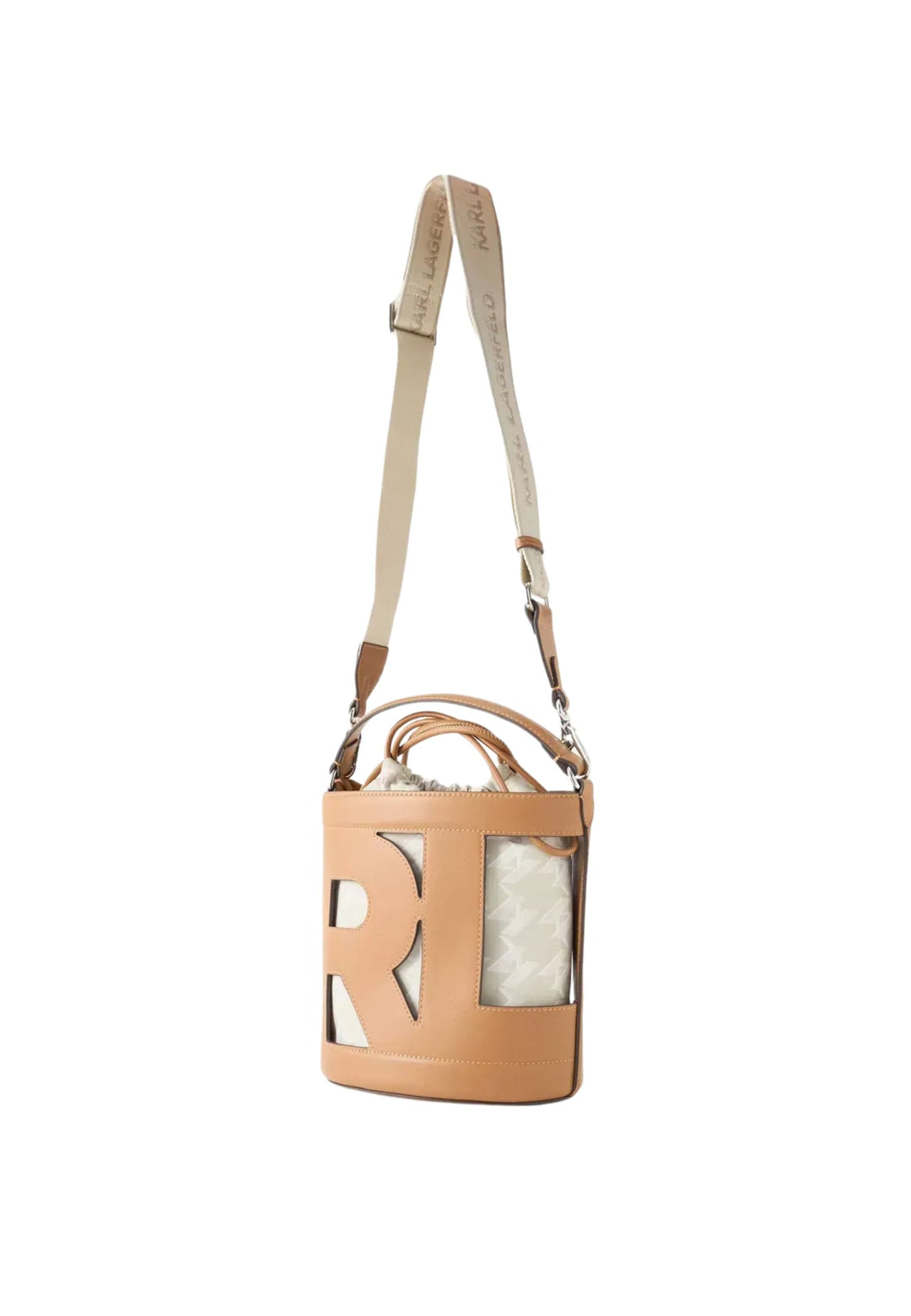 Karl Lagerfeld Sac Seau Ikon Monogramme Crème