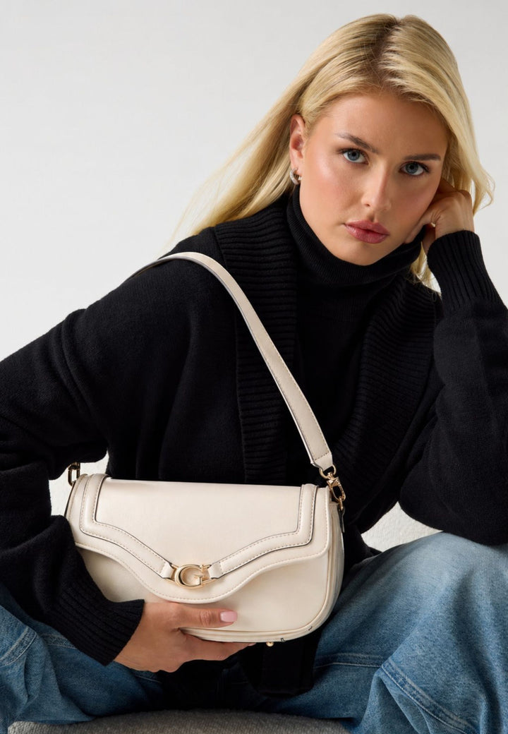 Guess Umhängetasche Handtasche Off White