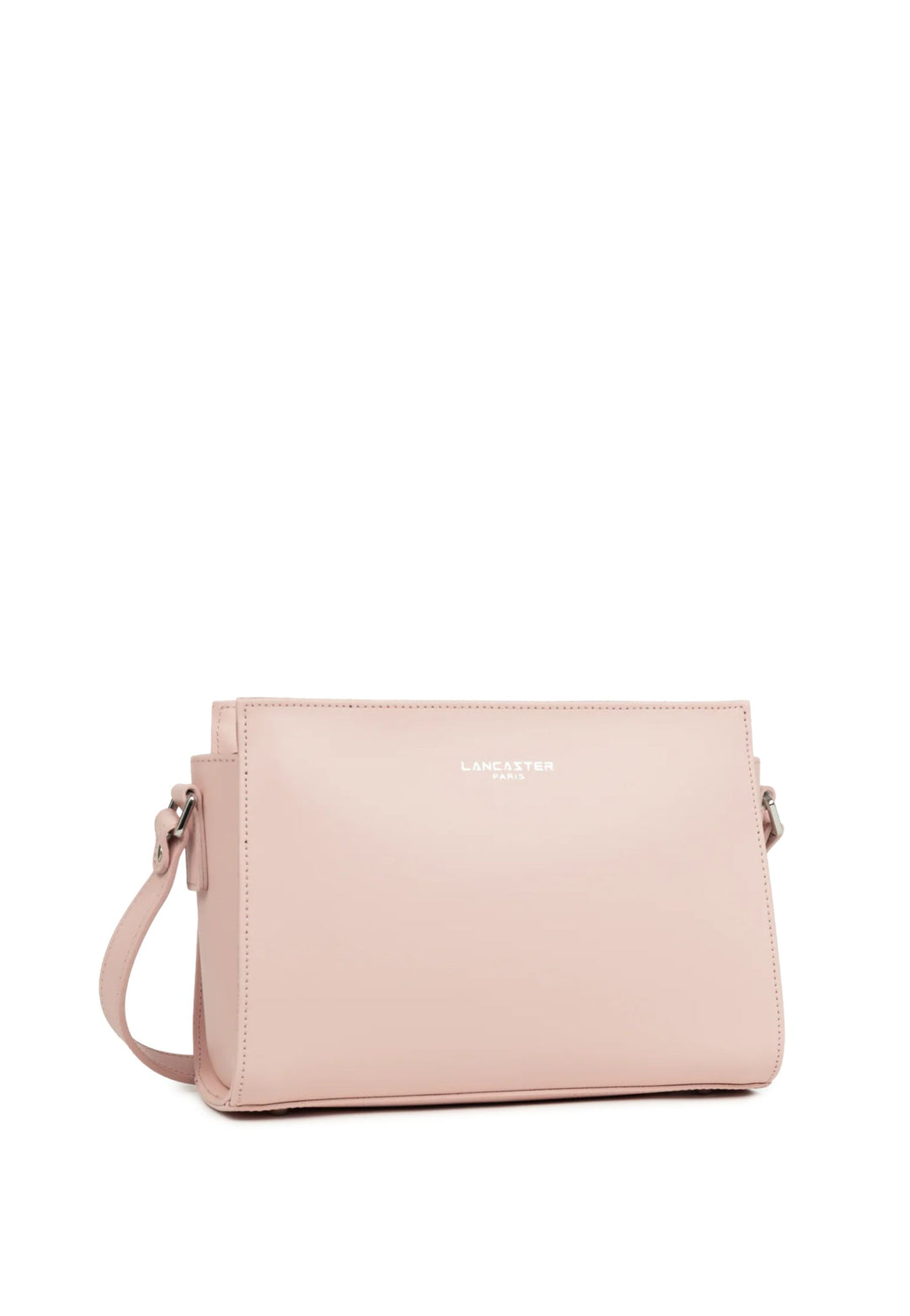 Lancaster Bolso bandolera con cremallera Talla S Piel lisa 437-02 Rosa polvo