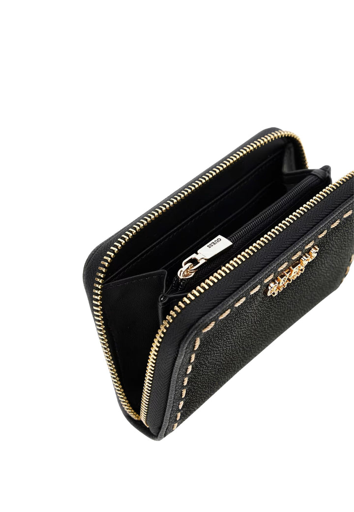 Guess Portefeuille Anadela Medium Zip BG963714 Črna