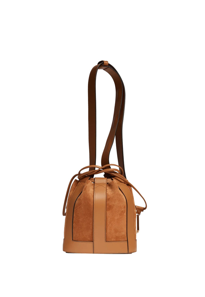 Lancel Borsa a secchiello S Donna Elles Cammello