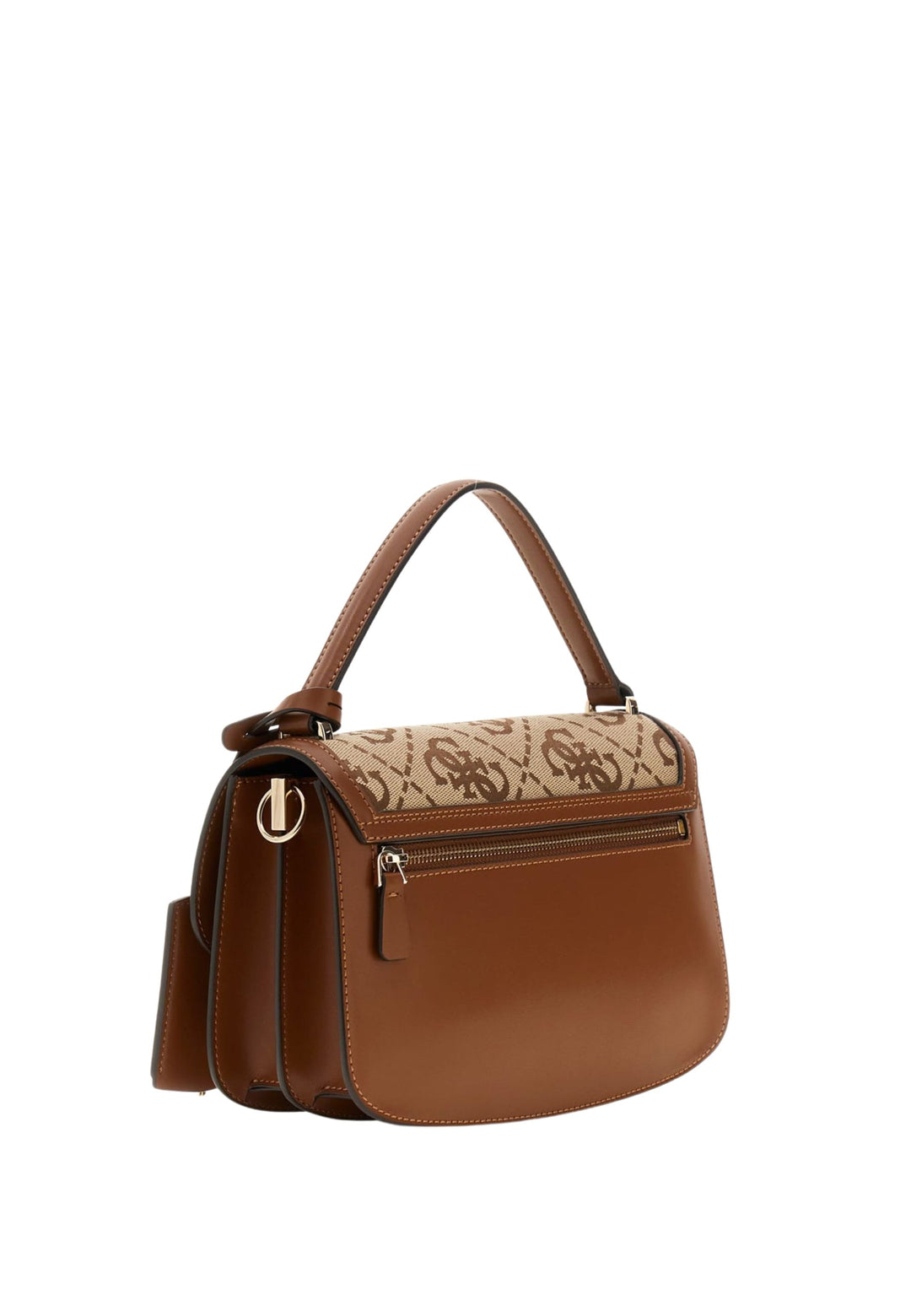Guess Borsa con patta Audrey Monogramme Logo Latte