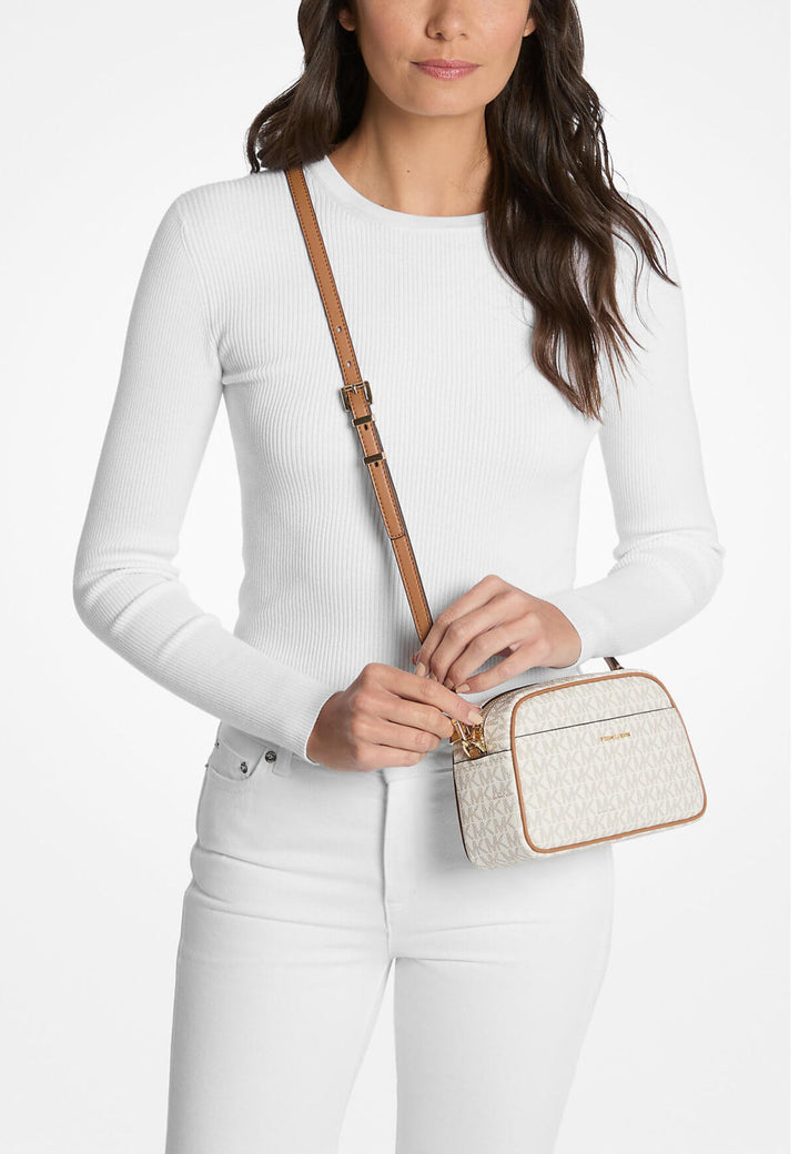 Michael Kors Kleine Schoudertas Jet Set 32F5GJ6C5B Beige