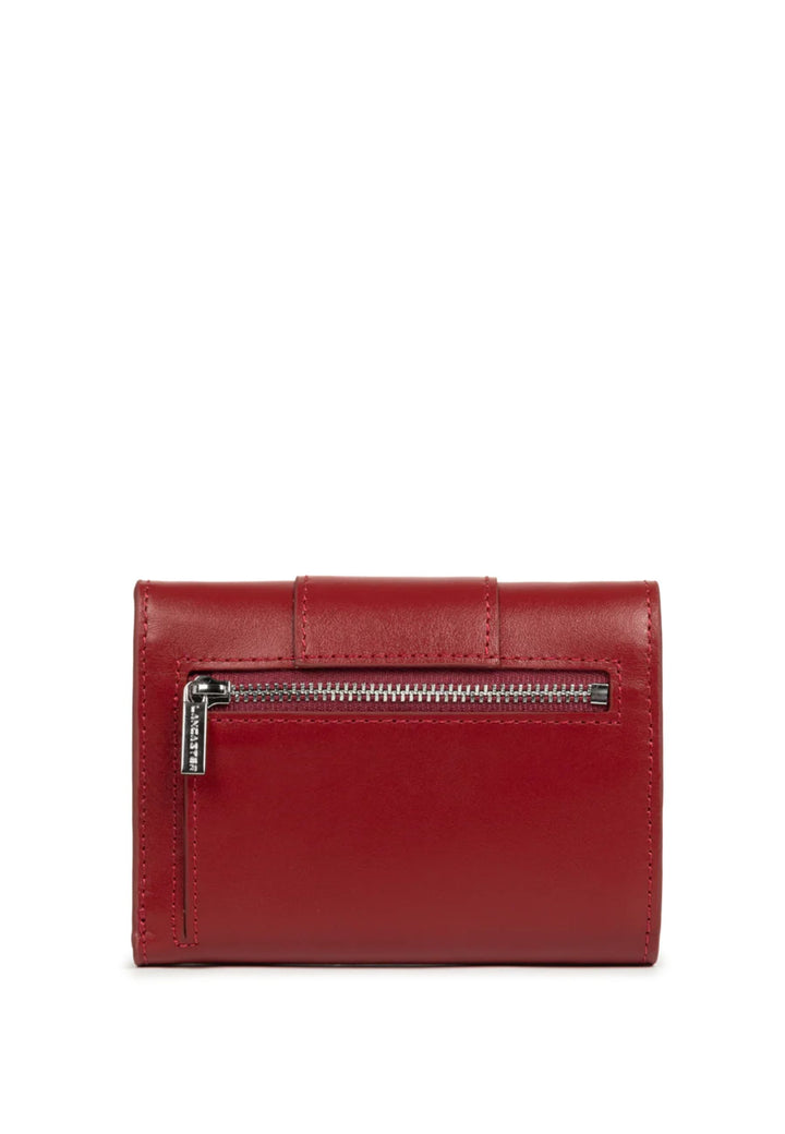 Lancaster Flap Wallet with Clasp Paris Ily 131-050 Carmine