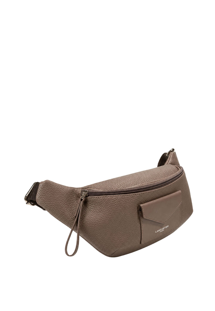 Lancaster Sac banane Zippé Maya Double KBA  garni Cuir Marron