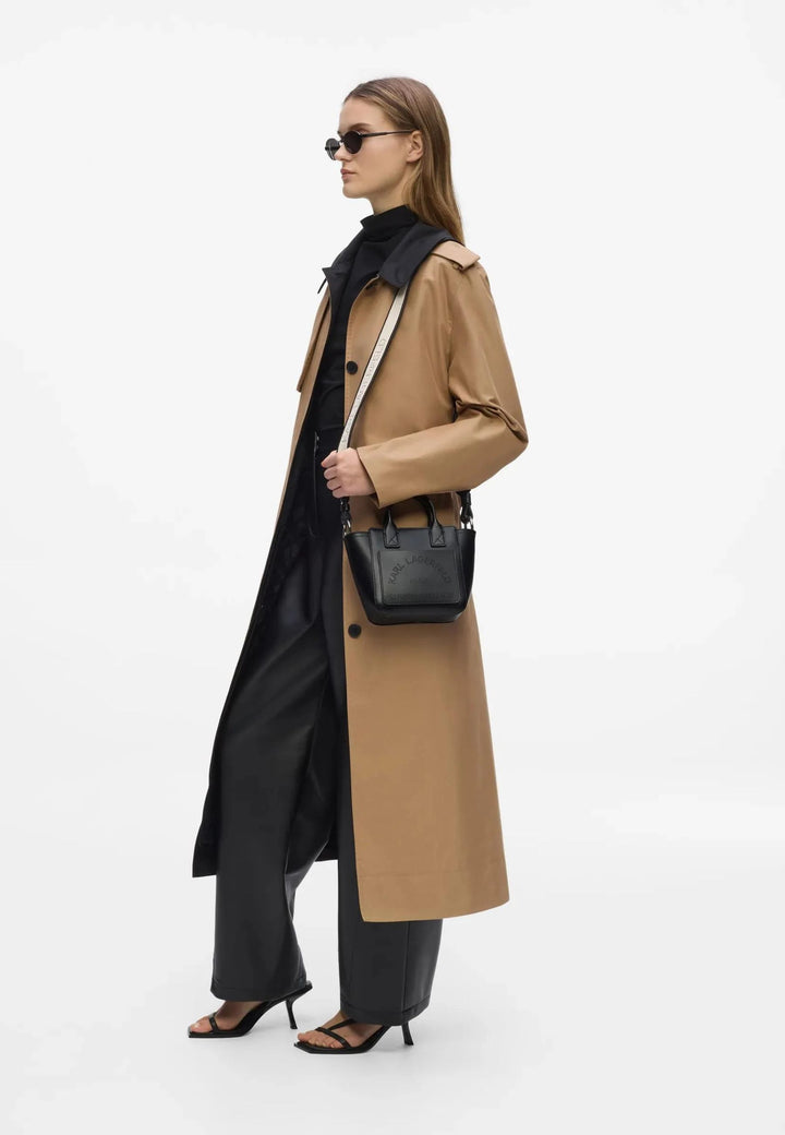 Karl Lagerfeld Cabas Mini Cuir Noir