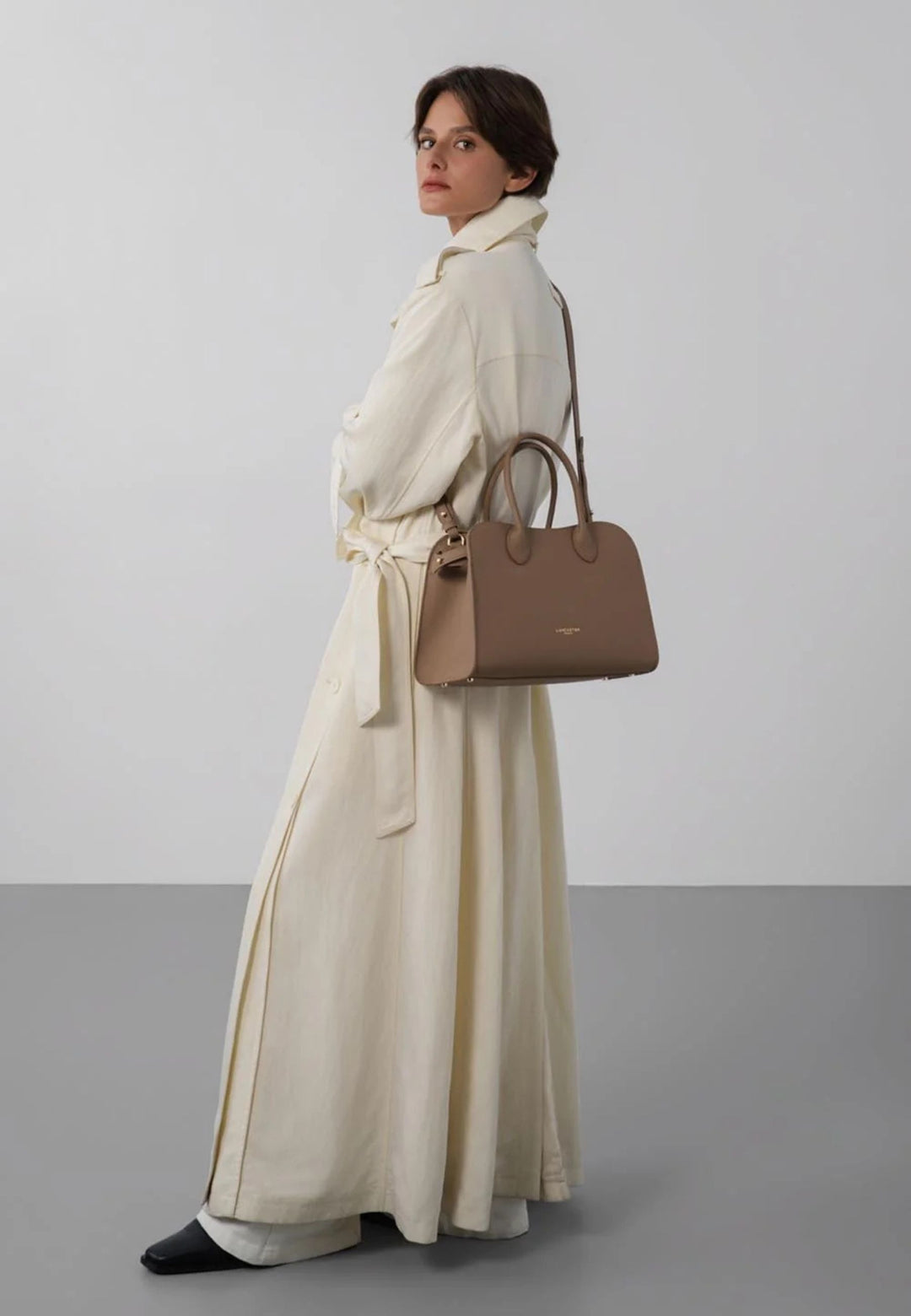 Lancaster Sac à main Zippé M Donna Hopper 531-121 Praline