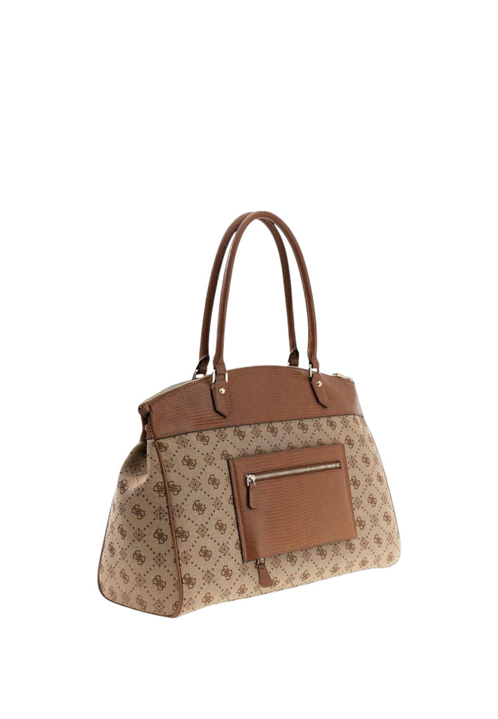 Guess Schëllertasche Melinda Logo Deluxe Latte Logo LP9902903