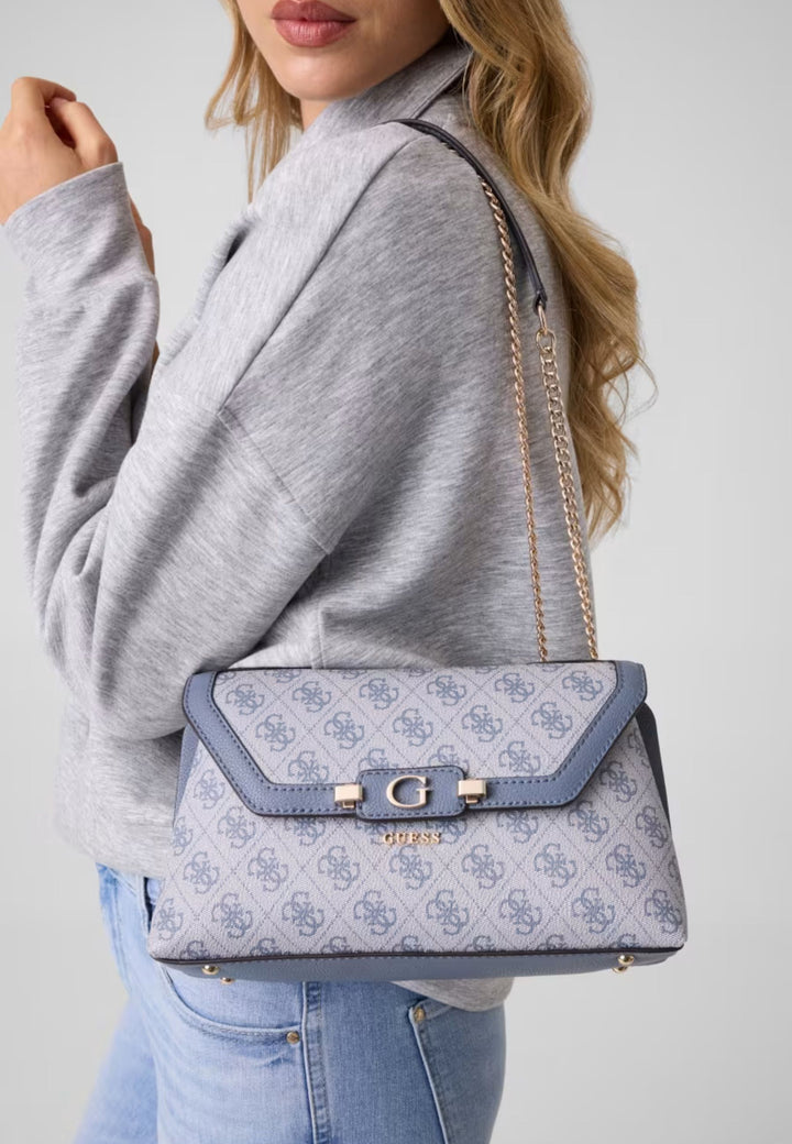 Guess Borsa con patta Lindsey Slate Logo