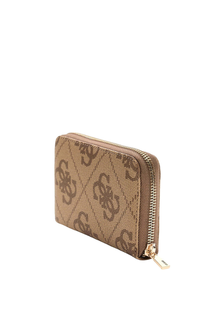 Guess Compagnon / Portemonnee Laurel Ii Slg Med Zi Latte Logo/Brown SO745914