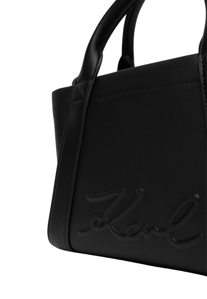 Bolso shopper K/VILLE Karl Lagerfeld B1W30067 Negro/Níquel