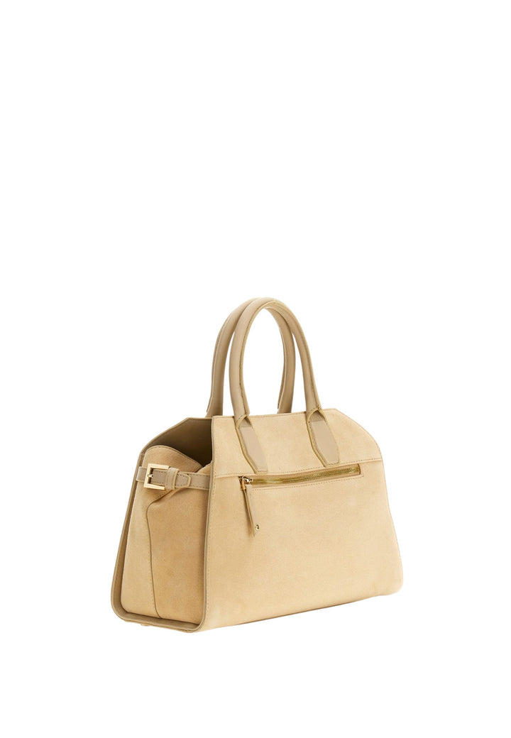 Guess Crossbody Bag Yulia Small Satchel Sand