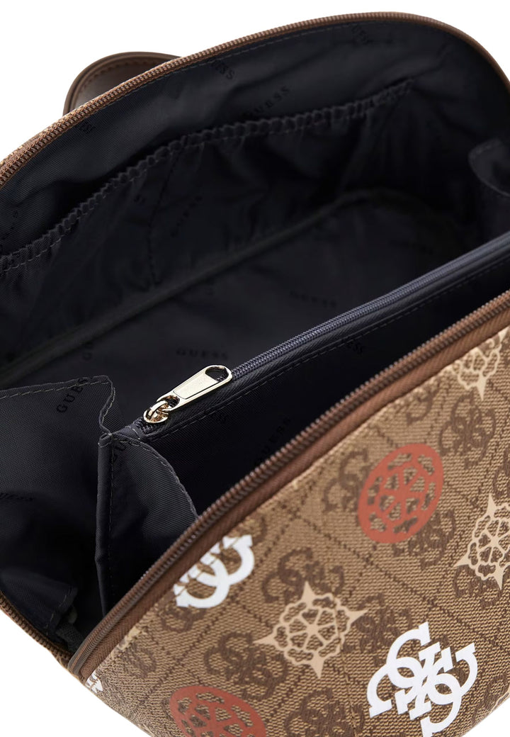 Guess Mala de viagem Eliette Toiletry Tra Latte Logo/Ginger B9315067