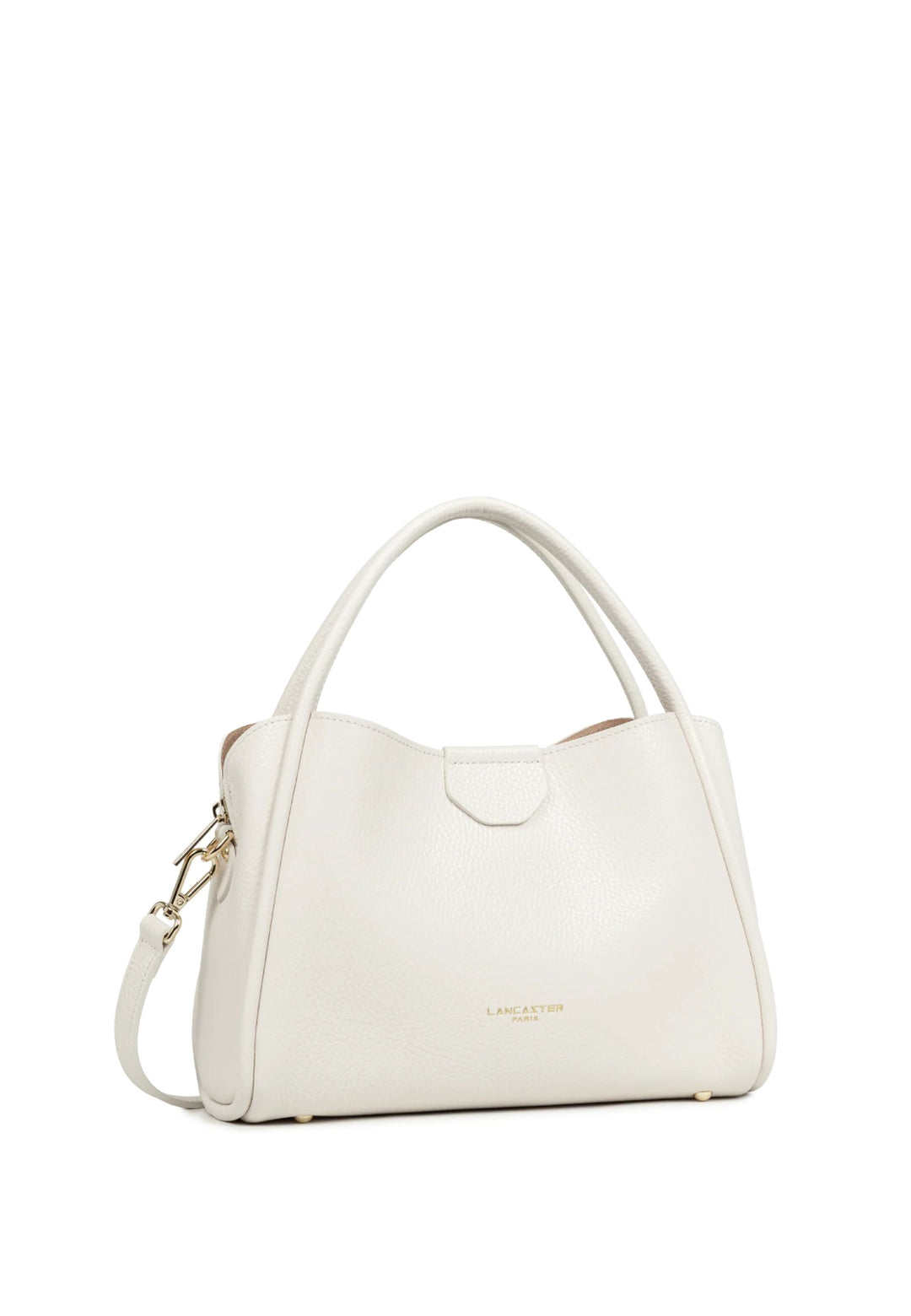 Lancaster Sac à main Aimantée M Ida Double 470-84 Ecru - In - Beige