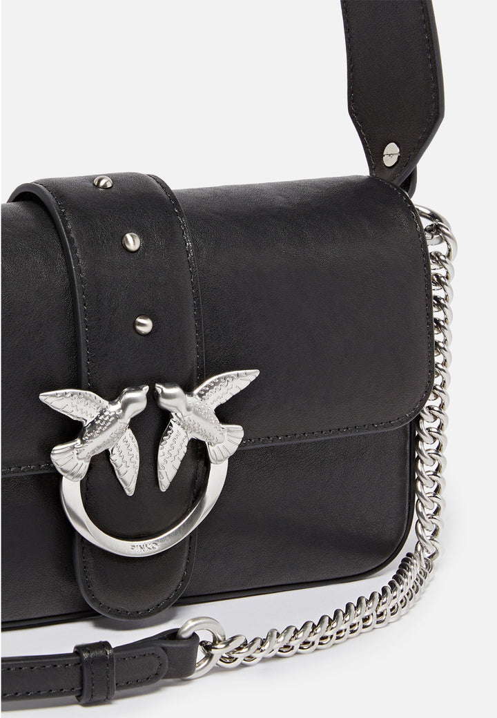 Pinko Sac Rabat Love One Slouchy Zip Mini Vite Noir A2JGZ99E