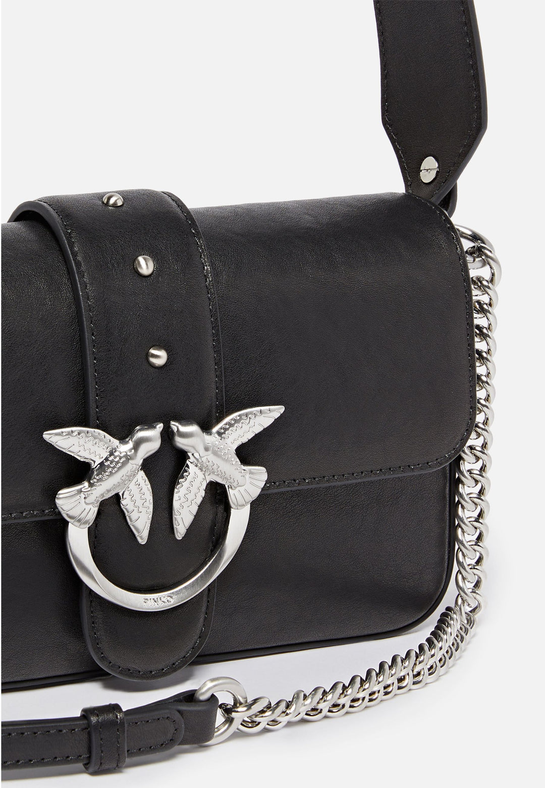 Pinko Taske Rabat Love One Slouchy Zip Mini Hurtig Sort A2JGZ99E