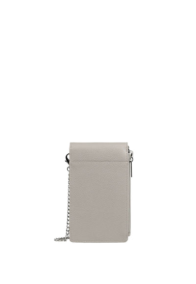 Lancaster Pochette smartphone A rabat avec pression Foulonné PM 170-37 Gris