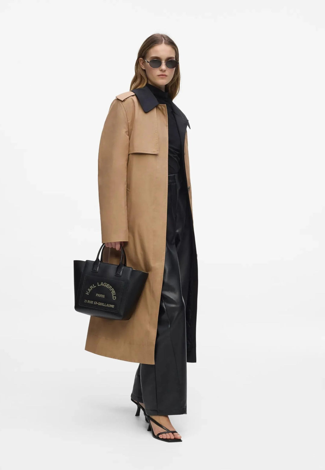 Karl Lagerfeld Cabas Cuir Noir