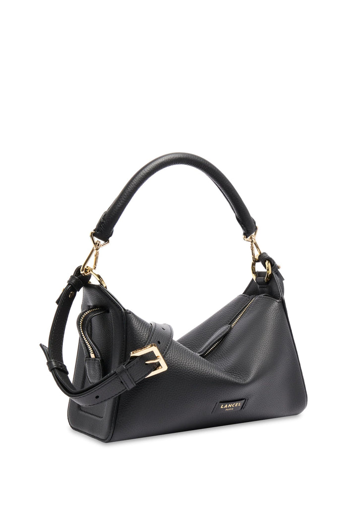Lancel Louison Sac Hobo Zippé M Cuir Noir