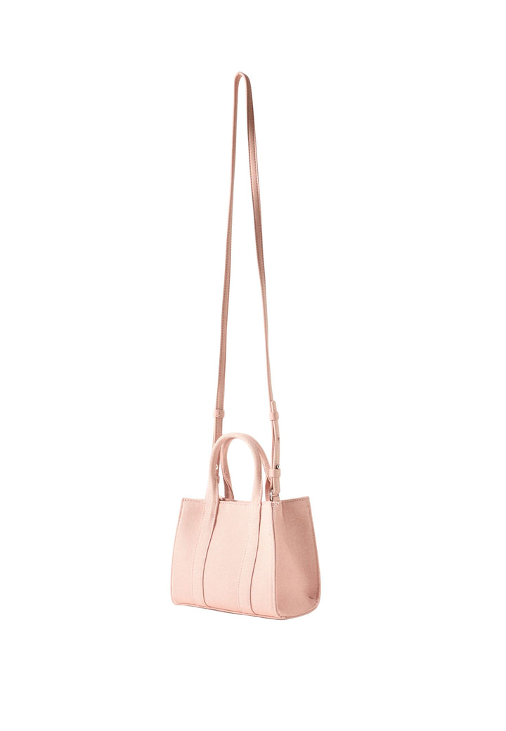 Karl Lagerfeld Cabas Carré Mini Coton Rose Poudré