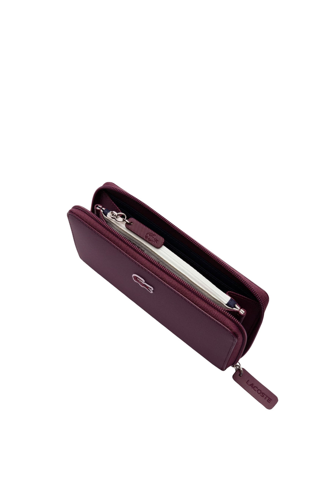Grand portefeuille Lacoste zippé L.12.12 Concept NF2900PK Winetasting