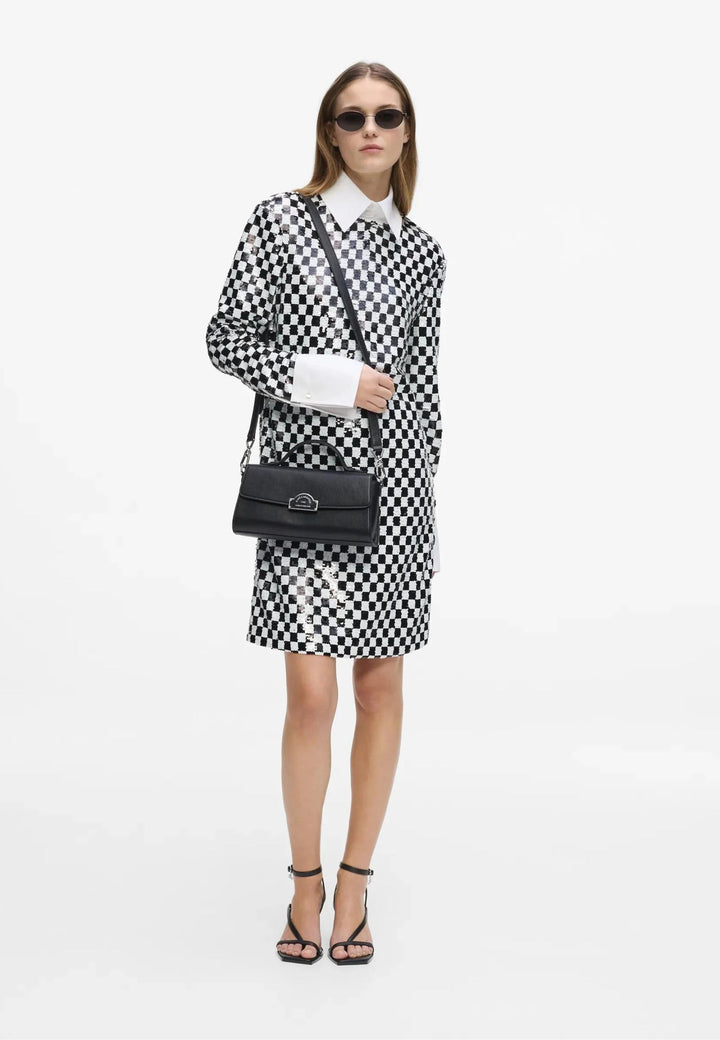 Karl Lagerfeld Sac Bandoulière Métal Noir