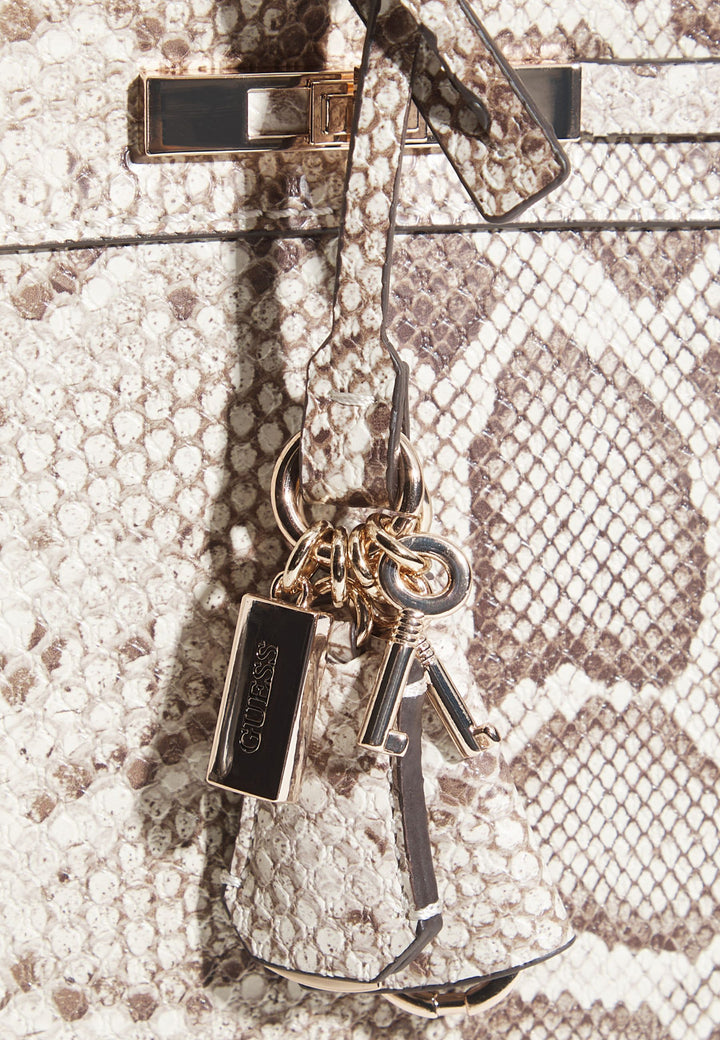 Guess Melinda Triple Compartment Crossbody Bag Natural KG993306