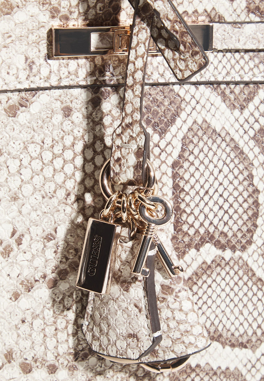 Guess Melinda Triple Compartment Crossbody Bag Natural KG993306