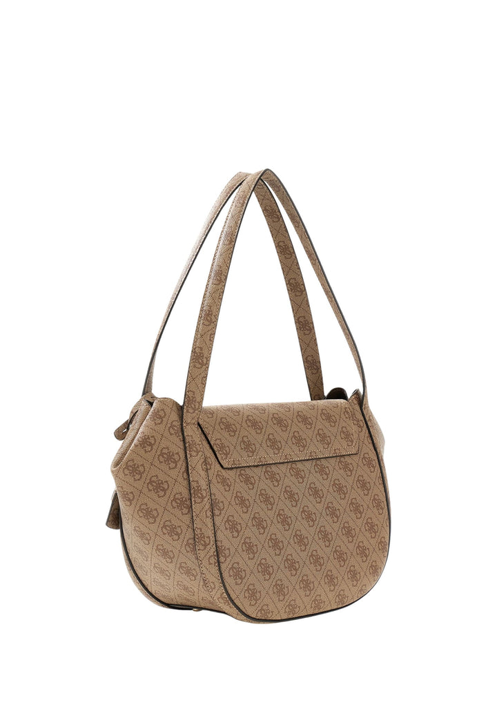Guess Sac à Rabat Coleen Monogramme Latte Logo