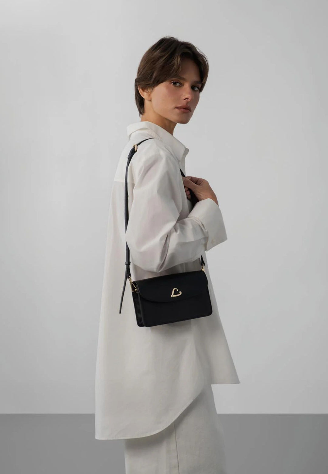 Lancaster Pochette A rabat aimanté Paris Philos 531-080 Noir