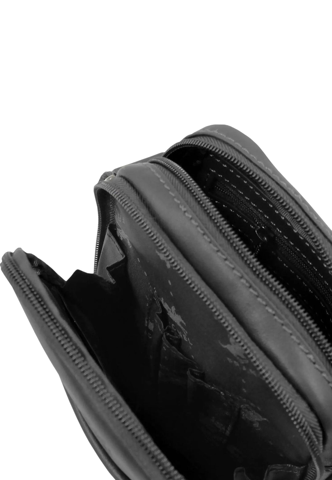Bolso tipo satchel de cuero Lawton Francinel Negro