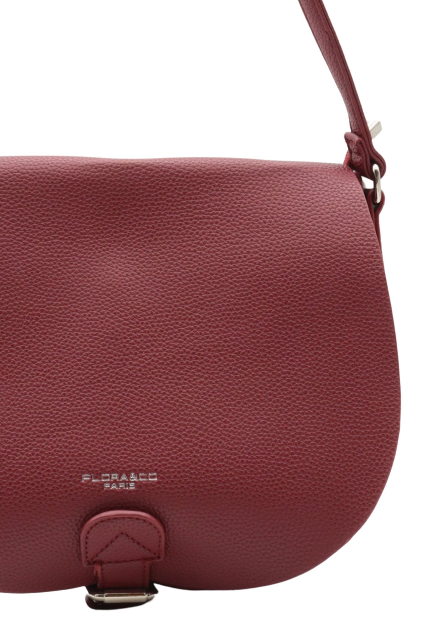 Kabelka přes rameno s klopou F7535 Flora & Co Bordeaux