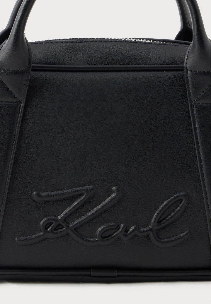 Bolso Bowling K/VILLE Karl Lagerfeld B1W30068 Negro/Níquel