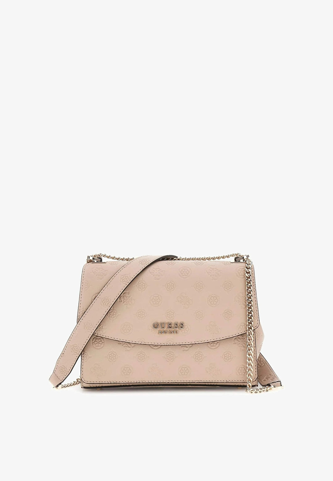 Guess Kabelka cez rameno Zarela Luxury Satche Simply Taupe Logo PD966521