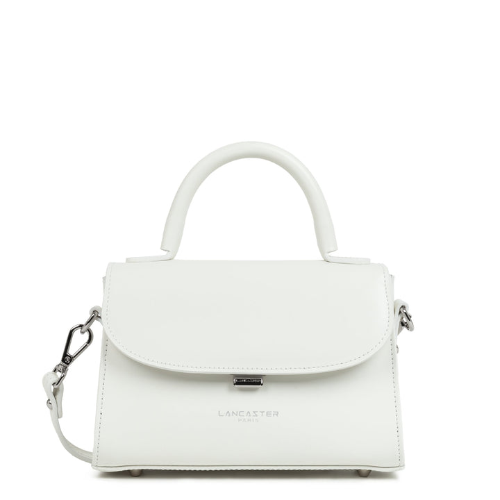 Lancaster Sac à main A rabat avec fermoir S Suave Even 433-16 Blanc Cassé