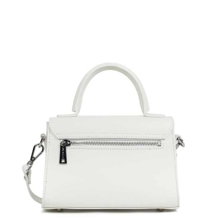 Lancaster Sac à main A rabat avec fermoir S Suave Even 433-16 Blanc Cassé