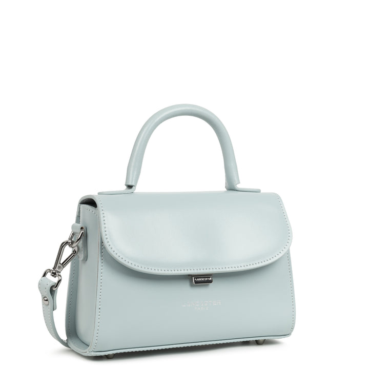 Lancaster Sac à main A rabat avec fermoir S Suave Even 433-16 Bleu Perle