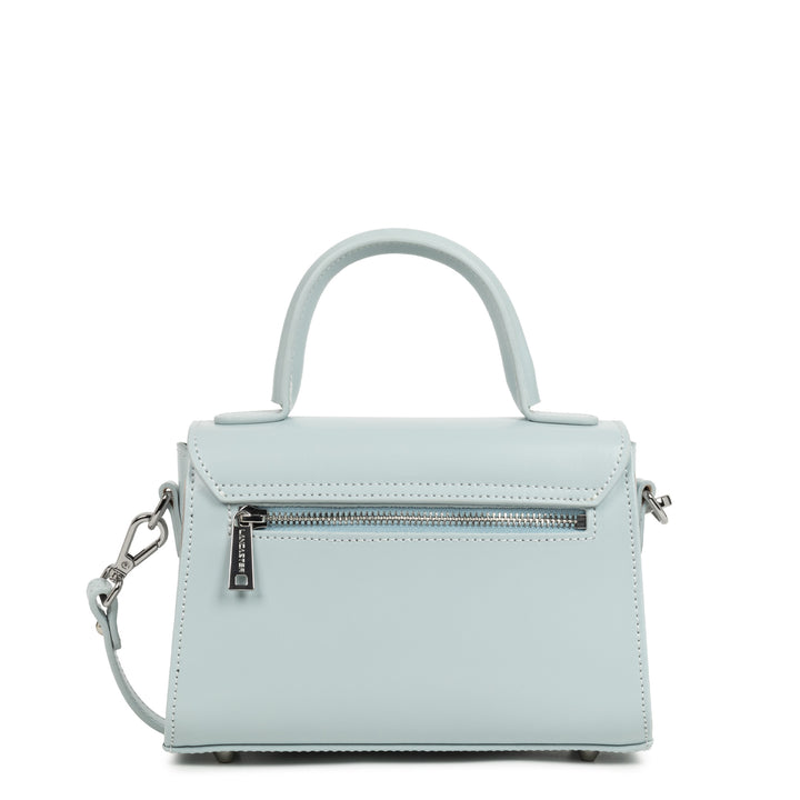 Lancaster Flap Handbag with S Clasp Suave Even 433-16 Pearl Blue