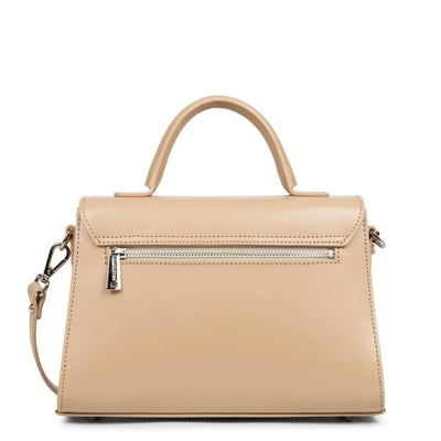 Sac à main A rabat avec fermoir M Suave Even Lancaster 433-17 Beige Foncé