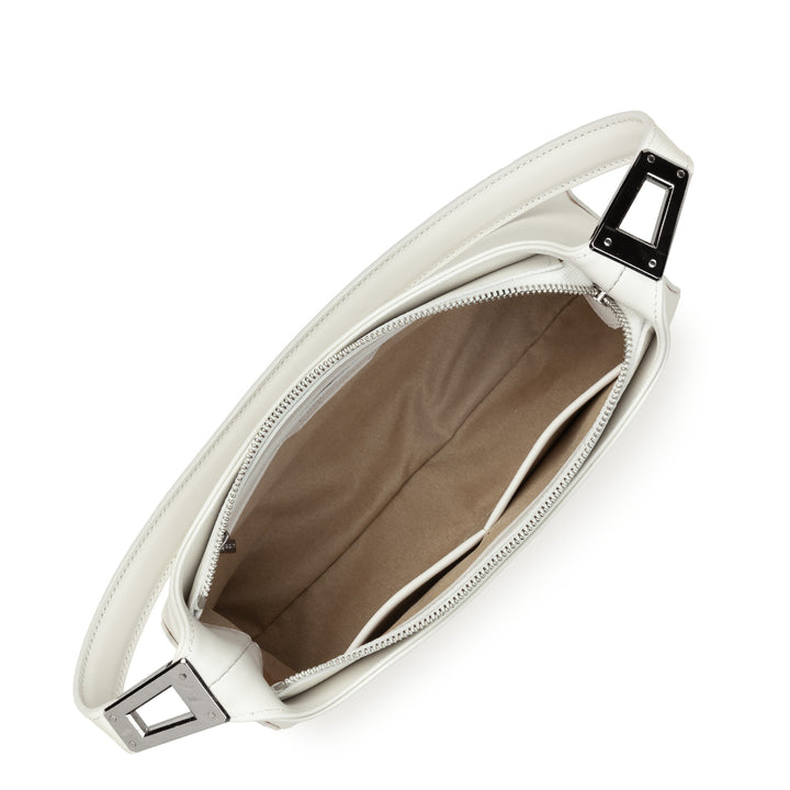 Lancaster Sac à main Zippé M Suave Ace 433-20 Blanc Cassé