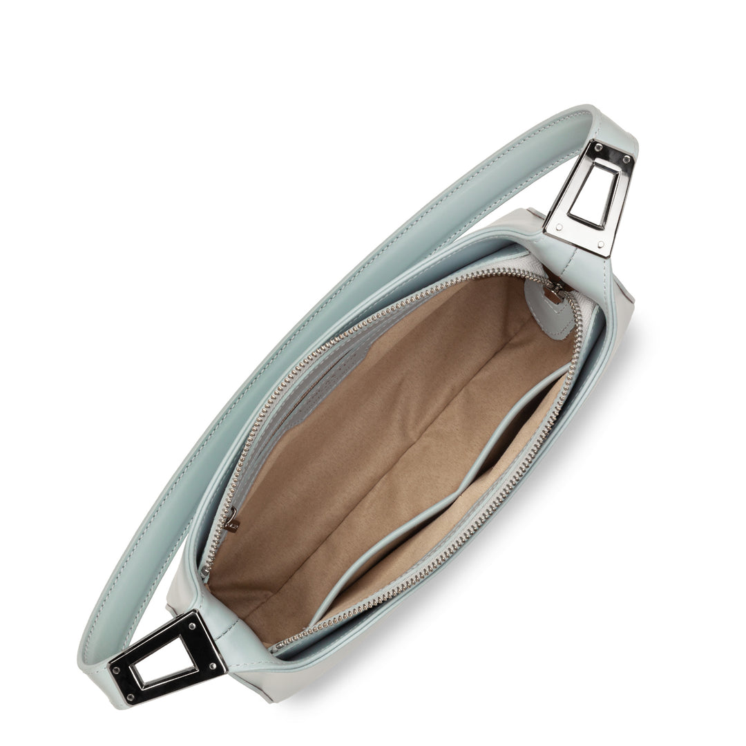 Lancaster Sac à main Zippé M Suave Ace 433-20 Bleu Perle