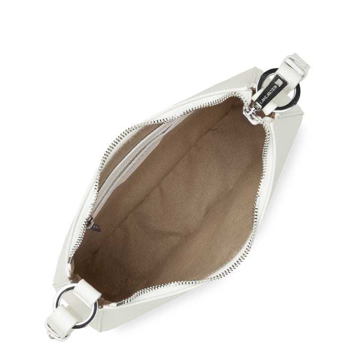 Lancaster Sac trotteur Zippé Suave Ace 433-22 Blanc Cassé