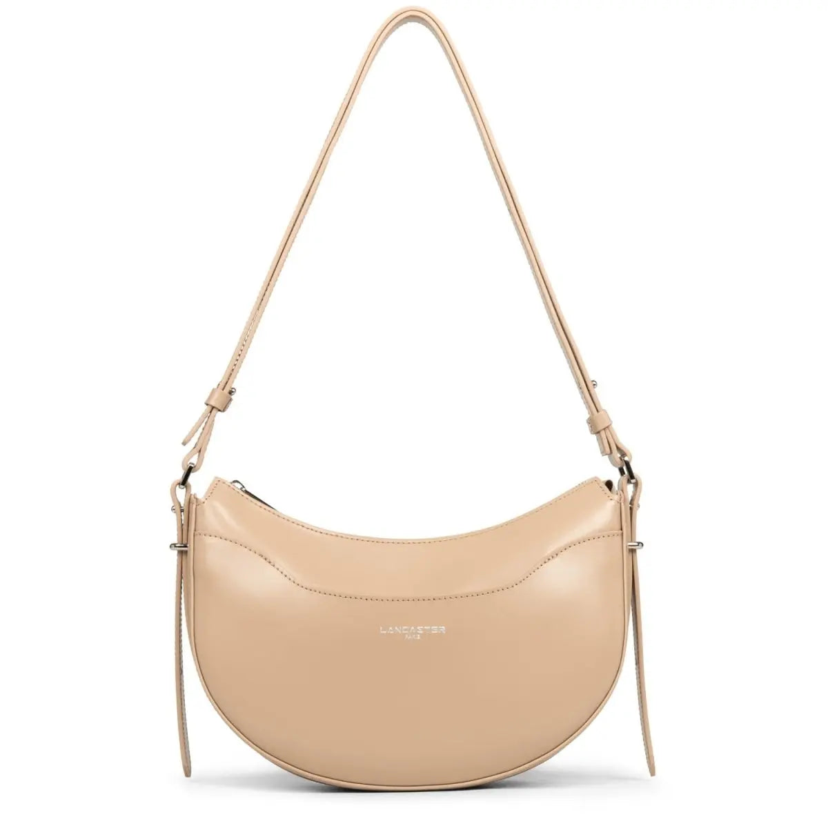 Sac demi lune Zippé Suave Ace Lancaster 433-28 Beige Foncé